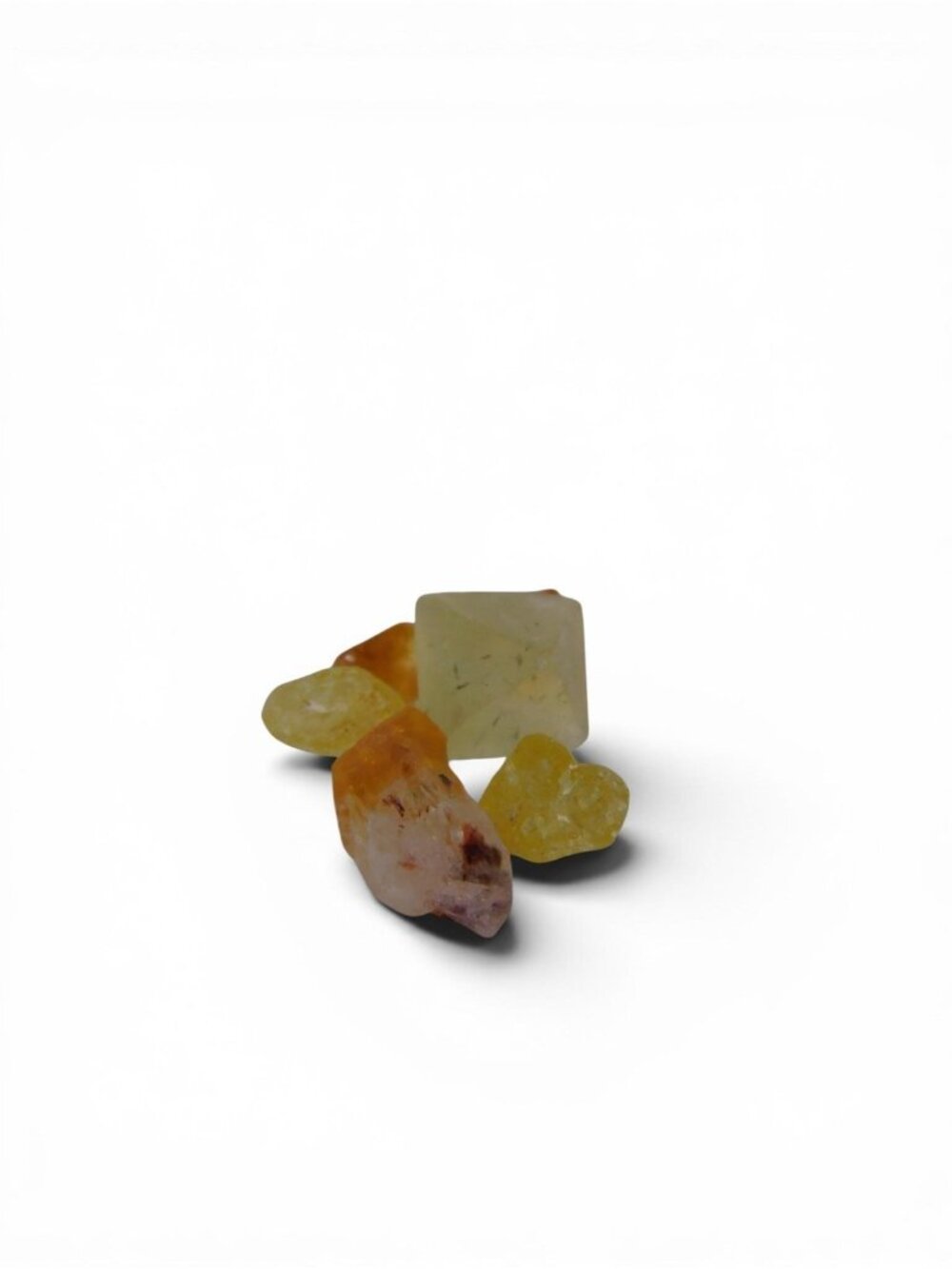Mixed Citrine & Yellow Quartz Rough Crystal Lot Tiny Specimens - Picture 8 of 8